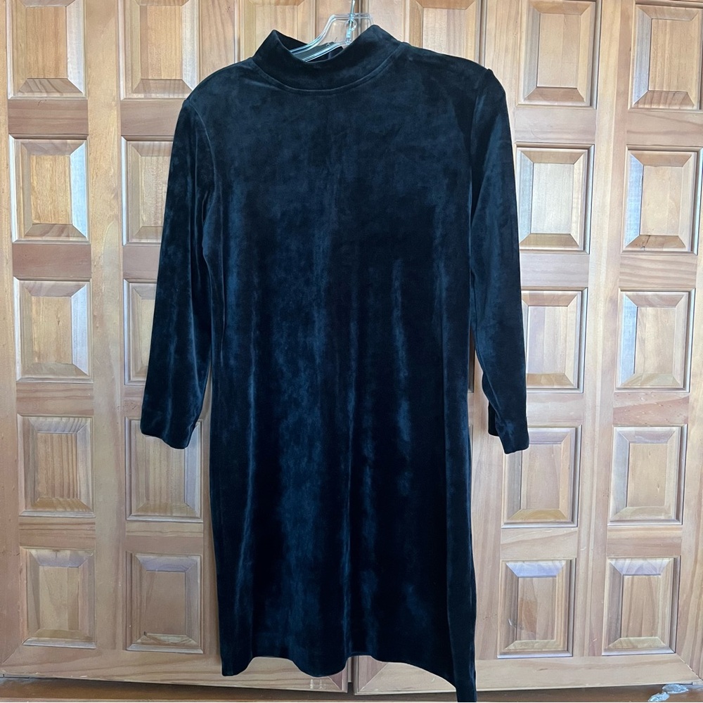 Sanctuary Black Long Sleeve Mock Neck Sweater Dress Size M Excellent Condition